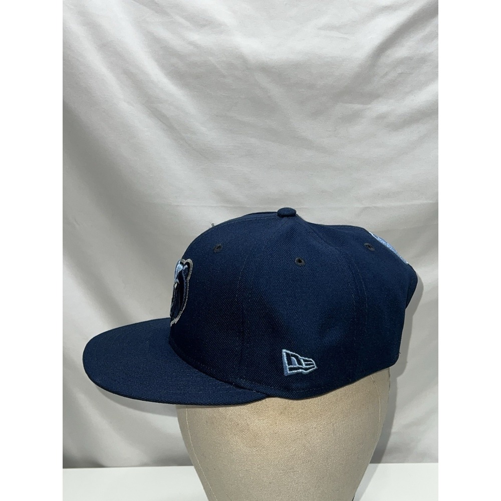 Memphis Grizzlies New Era 9FIFTY Adjustable Snapback Hat Cap Navy Logo - Picture 3 of 13